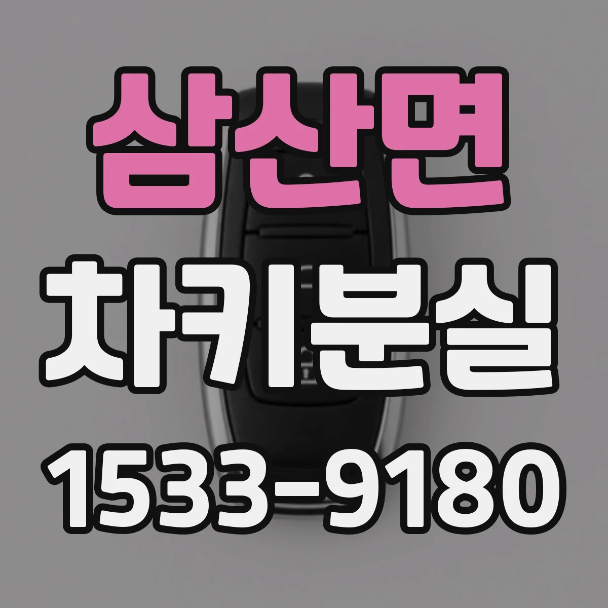 삼산면 차키분실