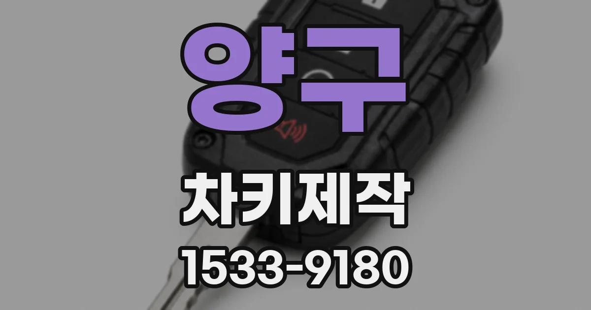 양구 차키제작
