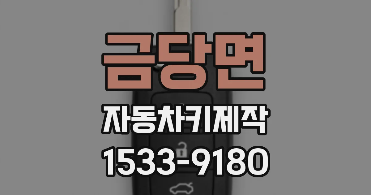 금당면 자동차키제작