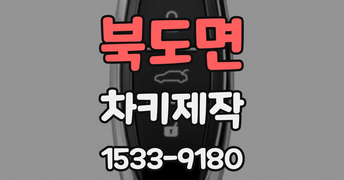 북도면 차키제작