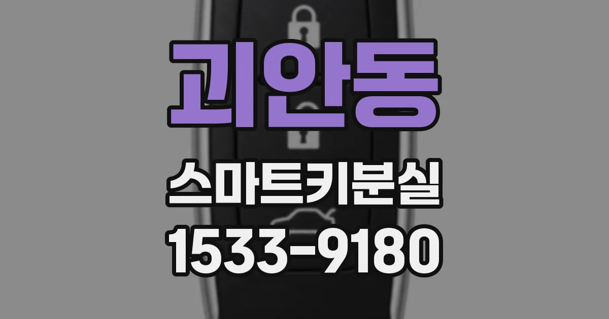 괴안동 스마트키분실