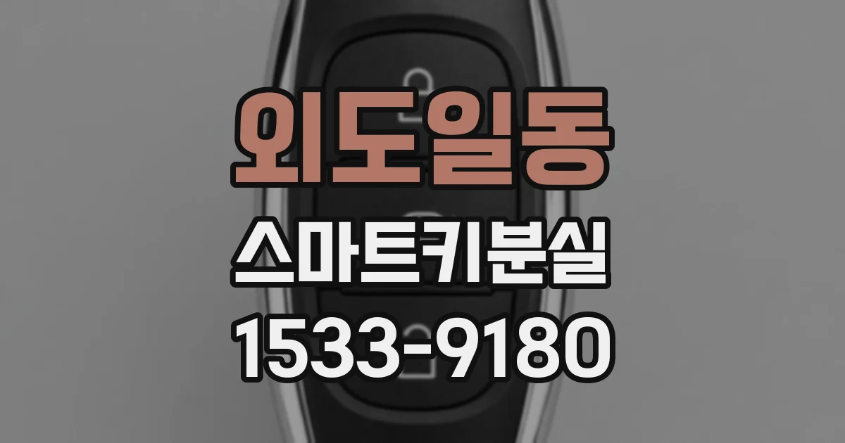 외도일동 스마트키분실