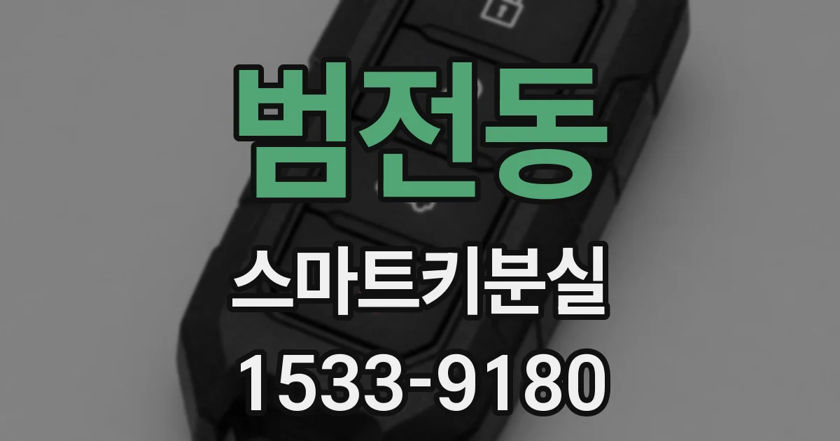 범전동 스마트키분실