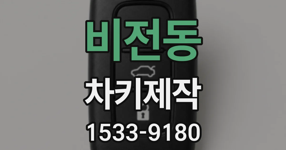 비전동 차키제작
