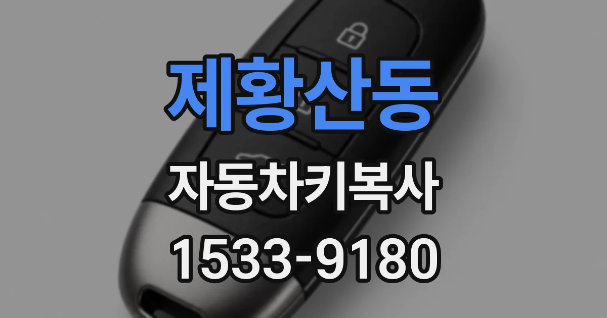 제황산동 자동차키복사