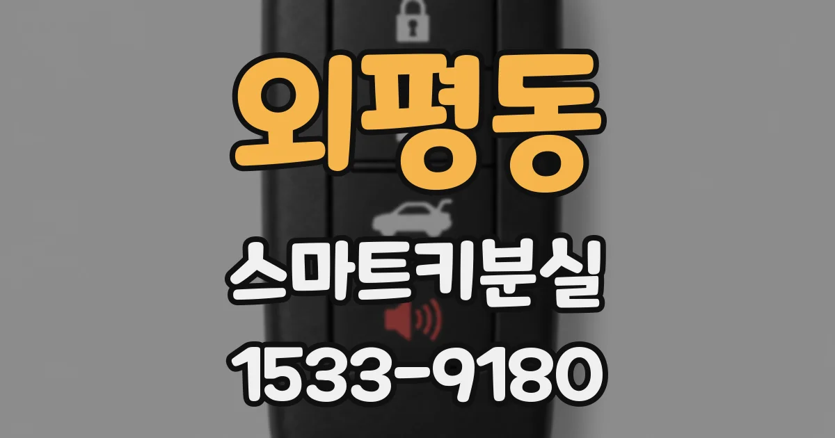 외평동 스마트키분실