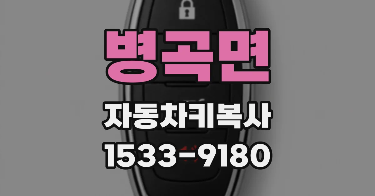 병곡면 자동차키복사