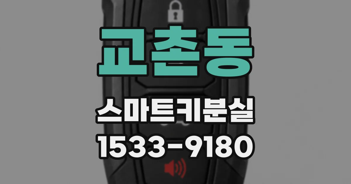 교촌동 스마트키분실