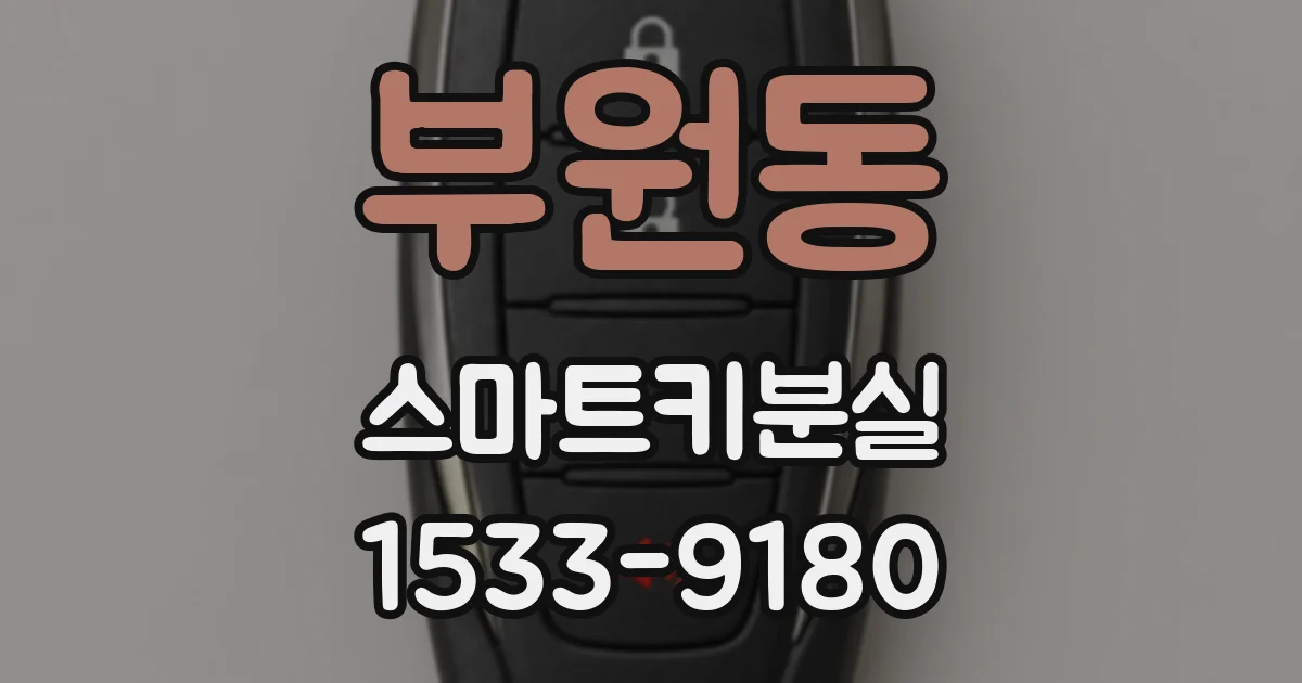 부원동 스마트키분실