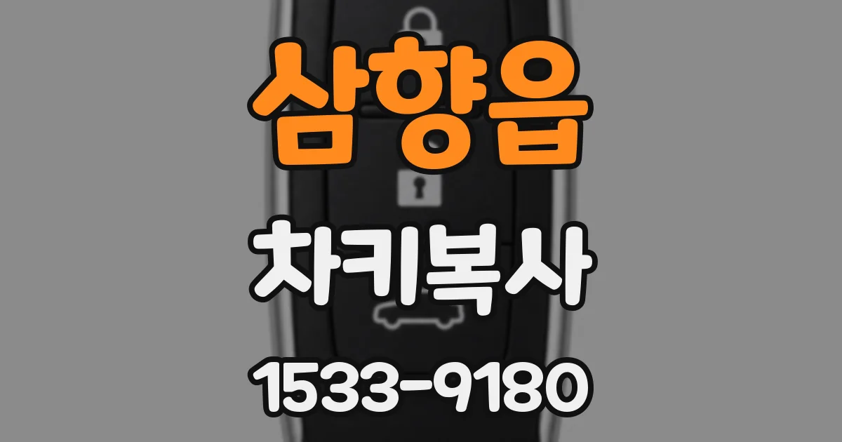 삼향읍 차키복사