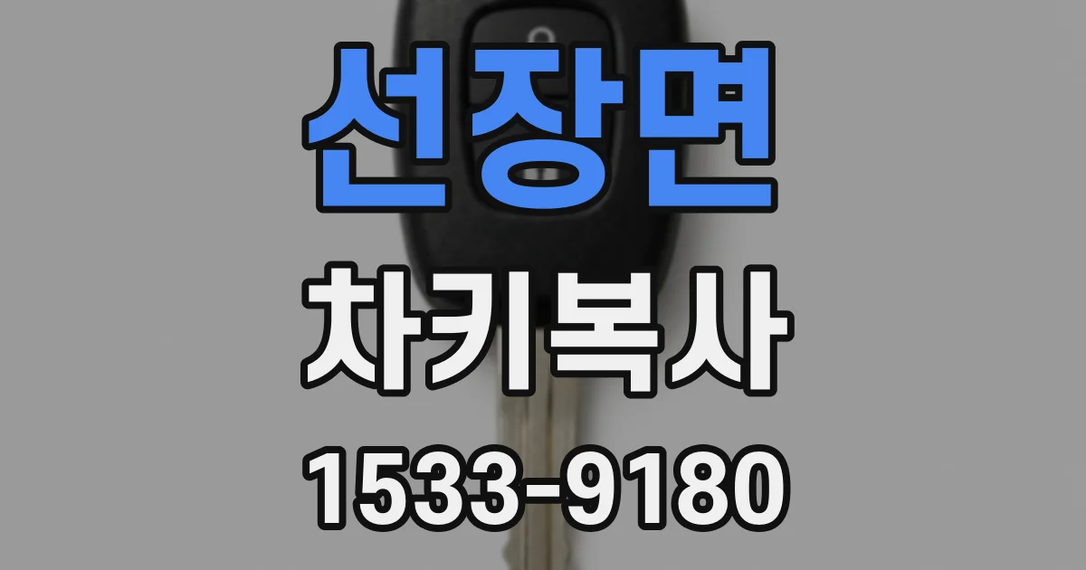 선장면 차키복사