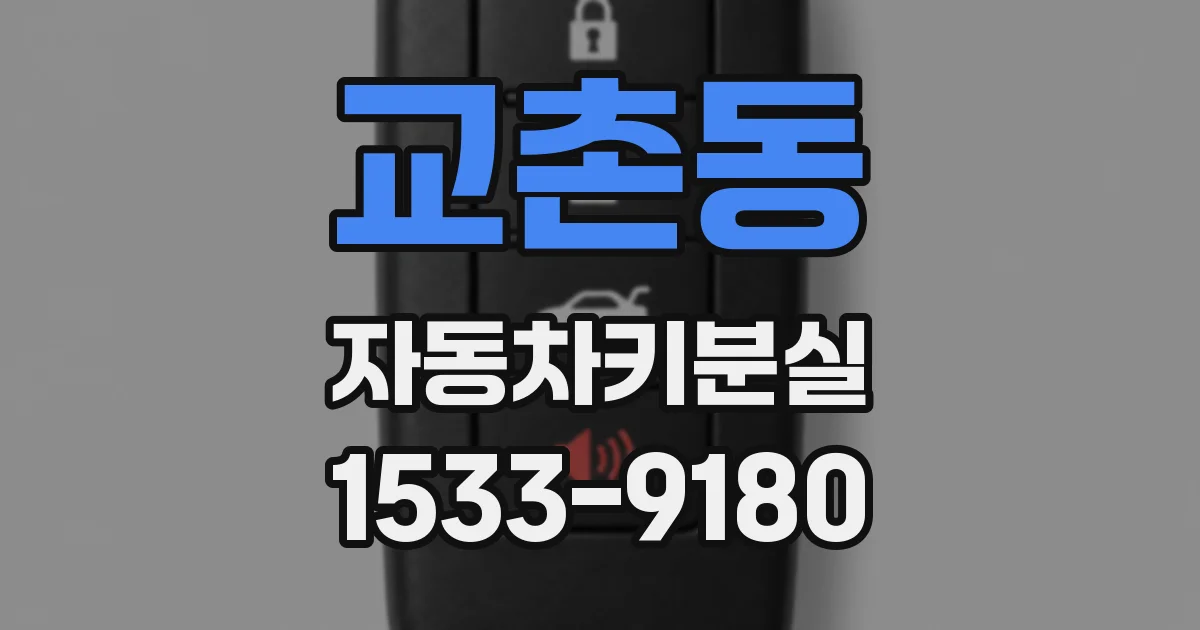 교촌동 자동차키분실