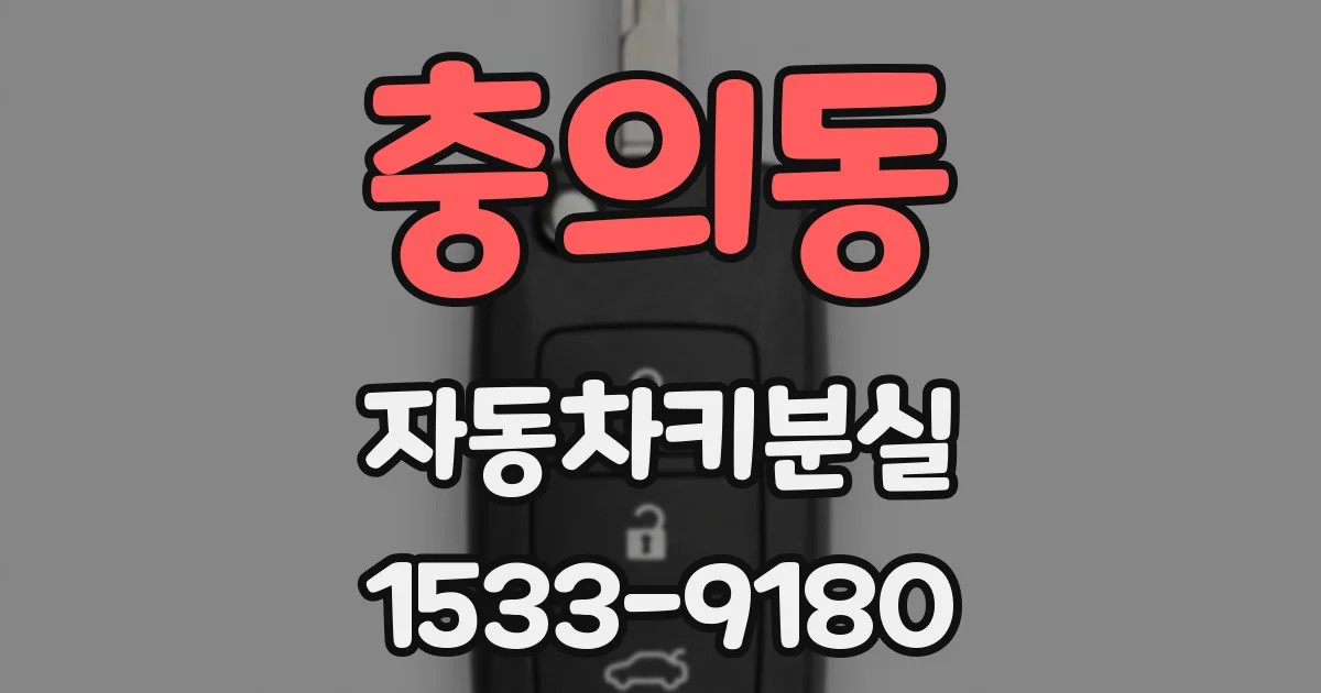 충의동 자동차키분실