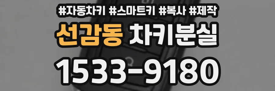 선감동 차키분실