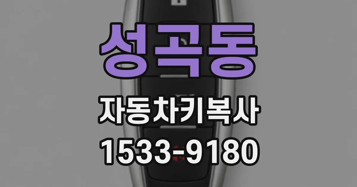 성곡동 자동차키복사