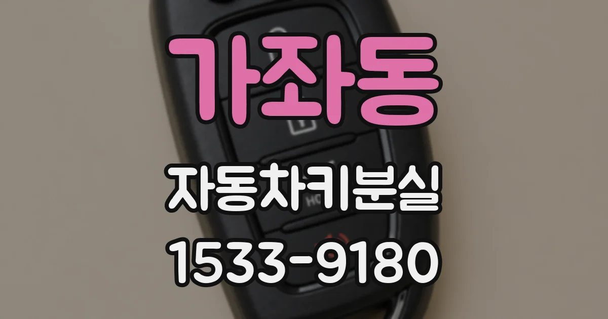 가좌동 자동차키분실