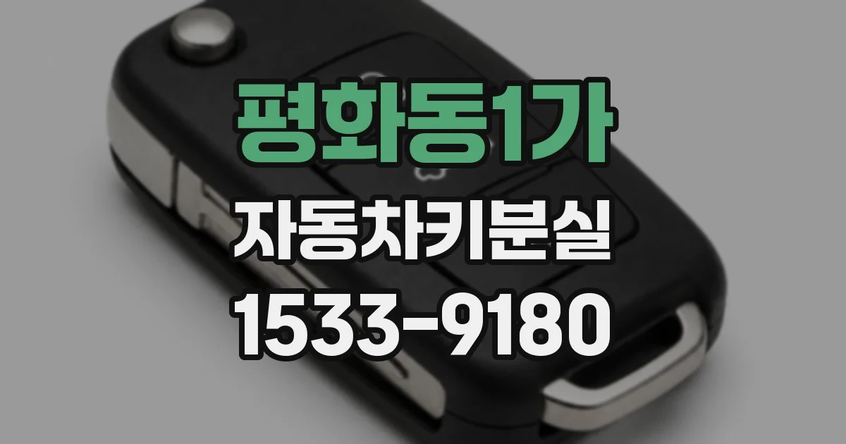 평화동1가 자동차키분실