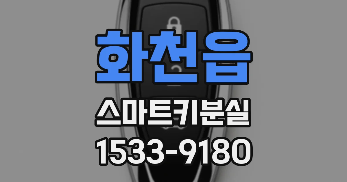 화천읍 스마트키분실