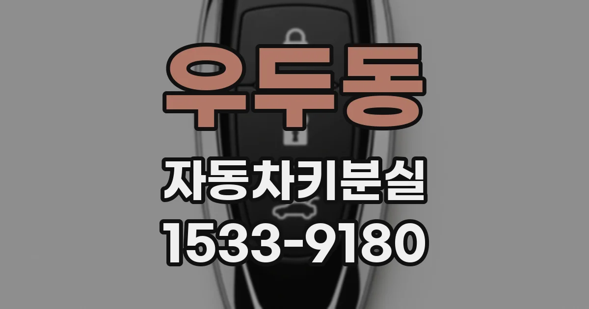 우두동 자동차키분실