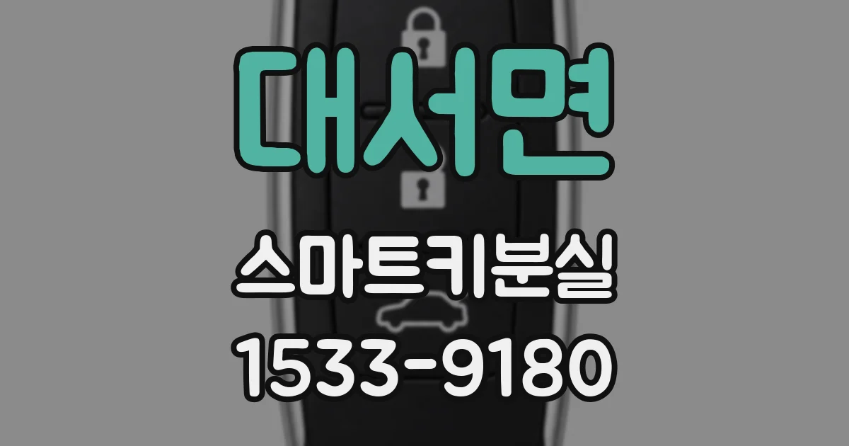 대서면 스마트키분실