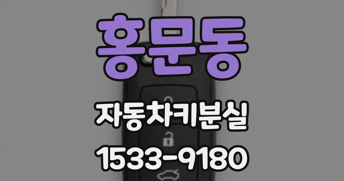 홍문동 자동차키분실