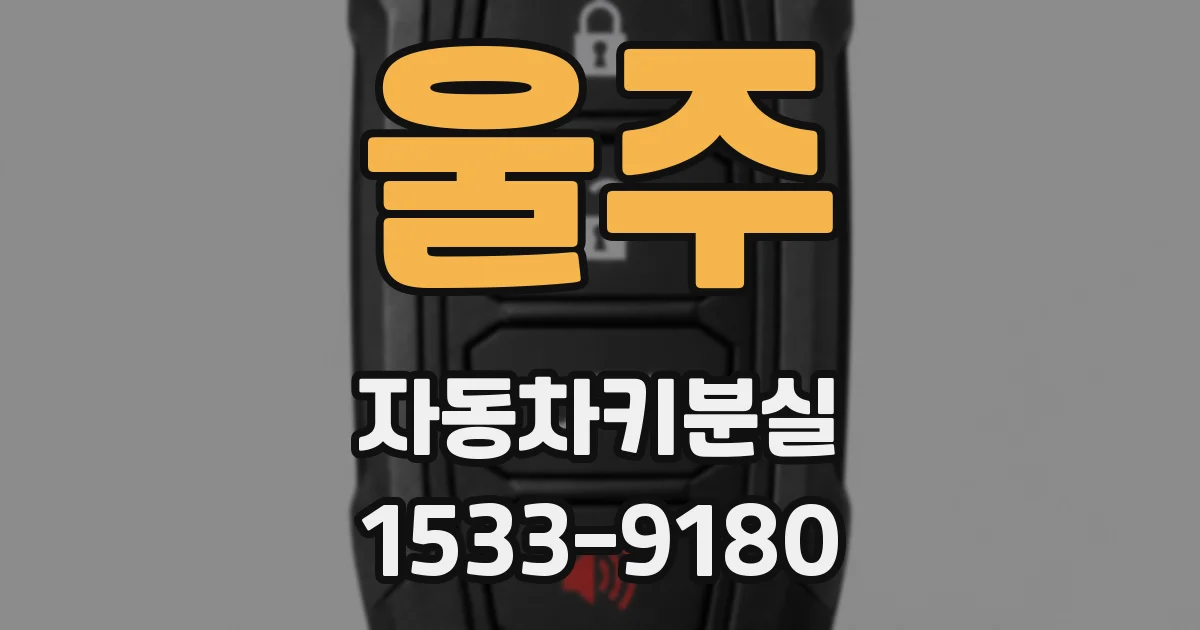 울주 자동차키분실