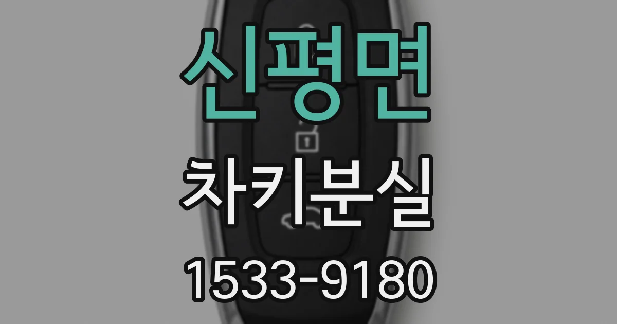 신평면 차키분실