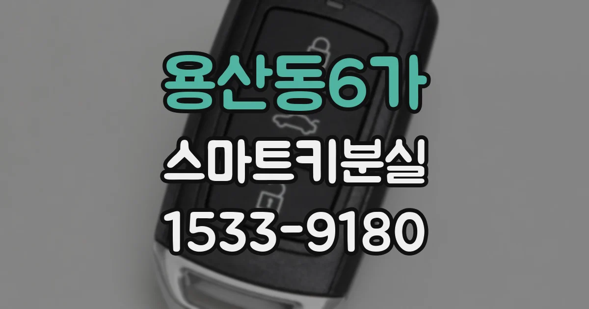 용산동6가 스마트키분실