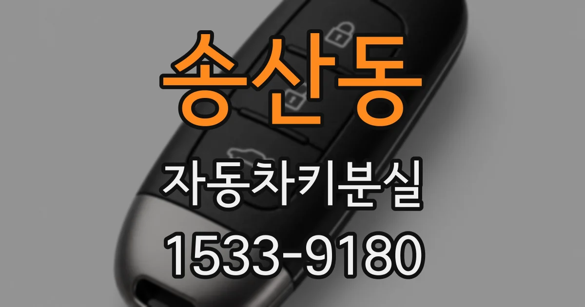 송산동 자동차키분실