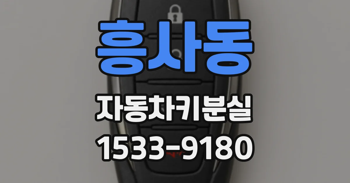 흥사동 자동차키분실