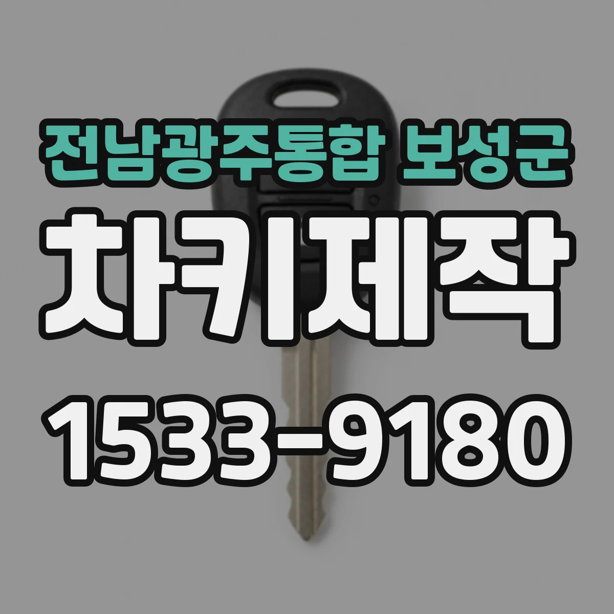 전남광주통합 보성군 차키제작