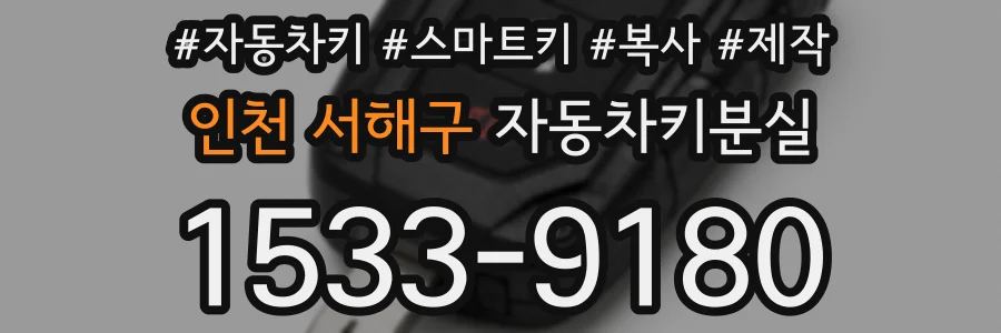 인천 서해구 자동차키분실
