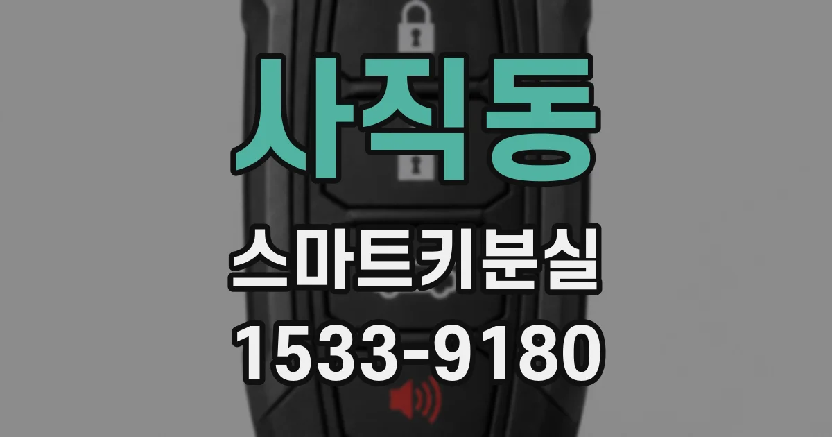 사직동 스마트키분실