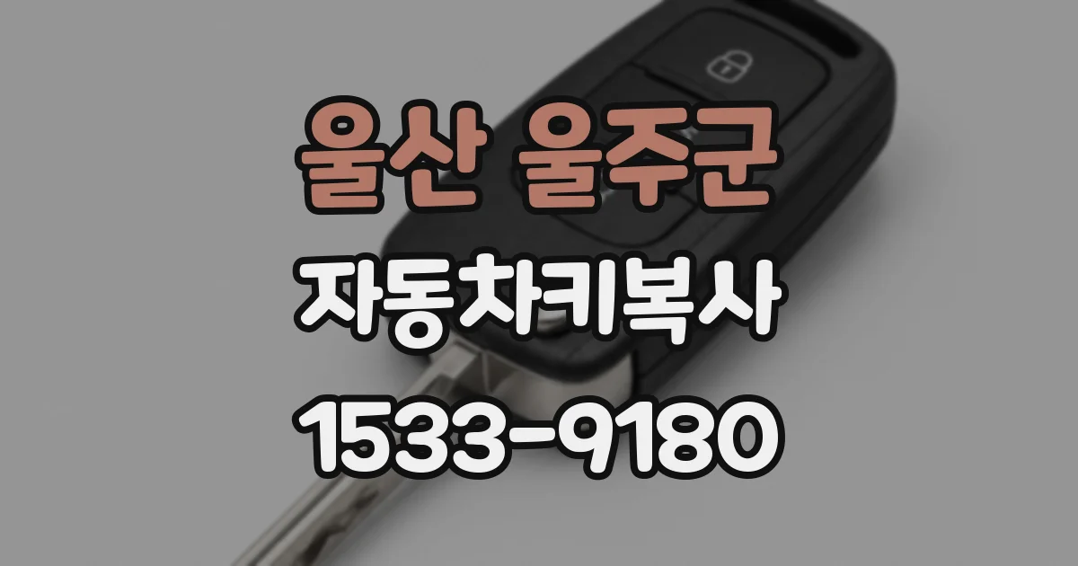 울산 울주군 자동차키복사