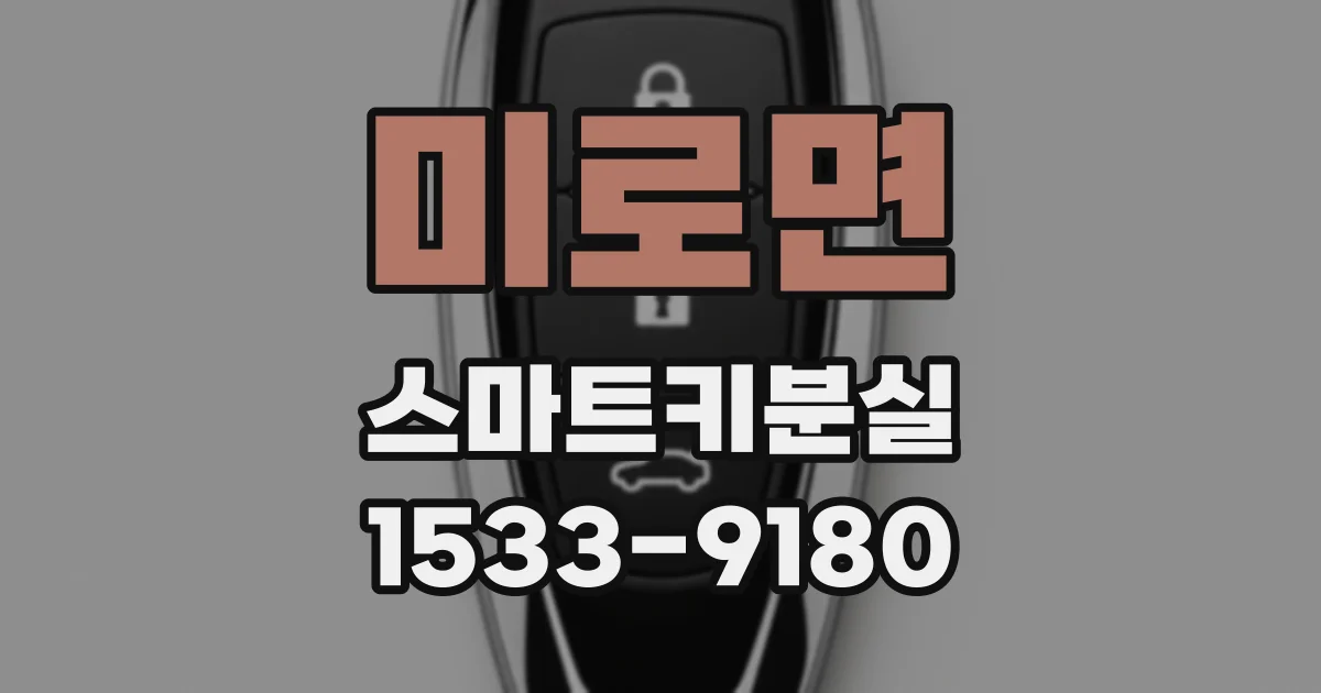 미로면 스마트키분실
