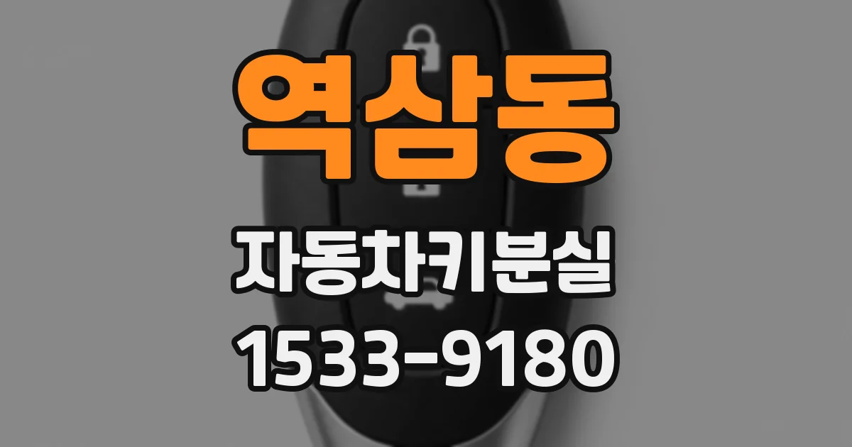 역삼동 자동차키분실