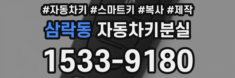 삼락동 자동차키분실