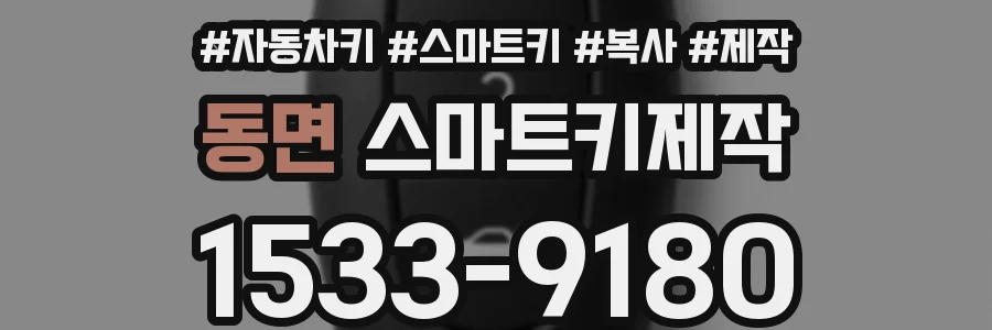 동면 스마트키제작