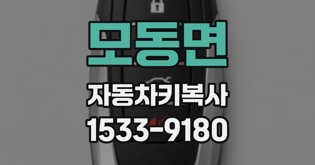 모동면 자동차키복사