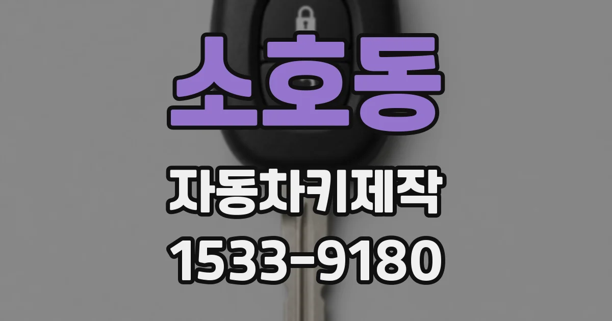 소호동 자동차키제작
