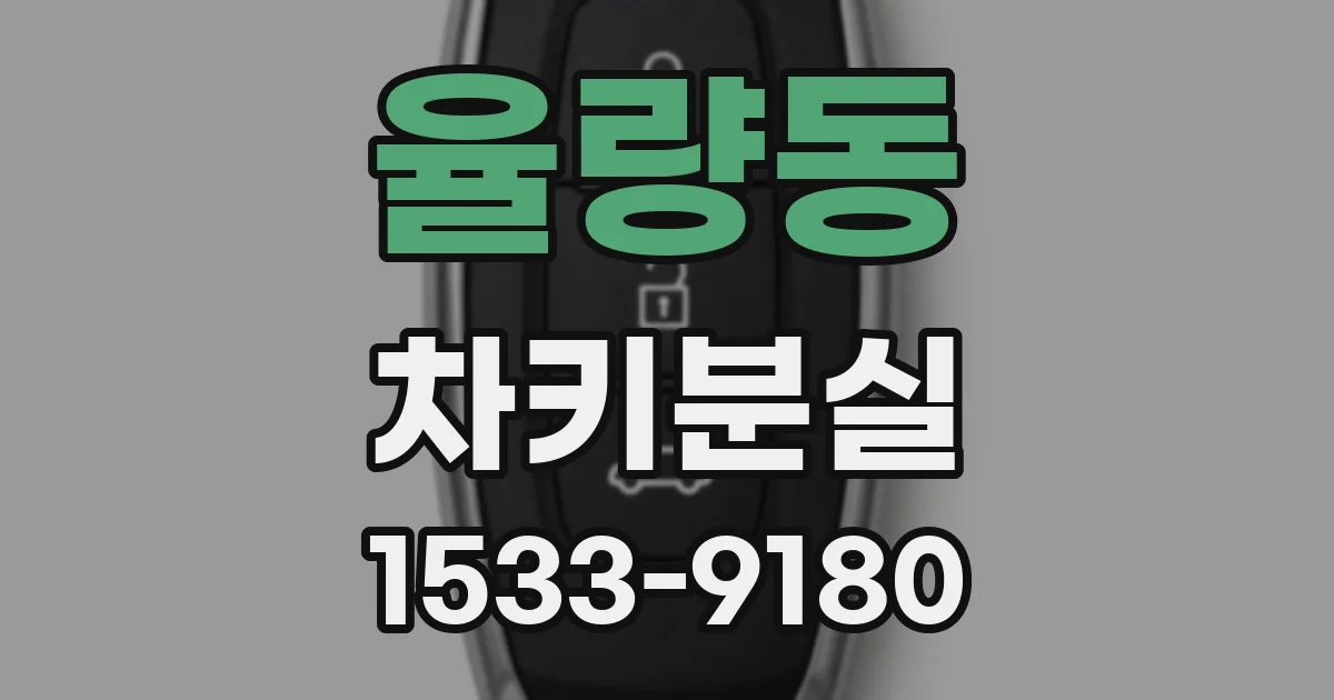 율량동 차키분실