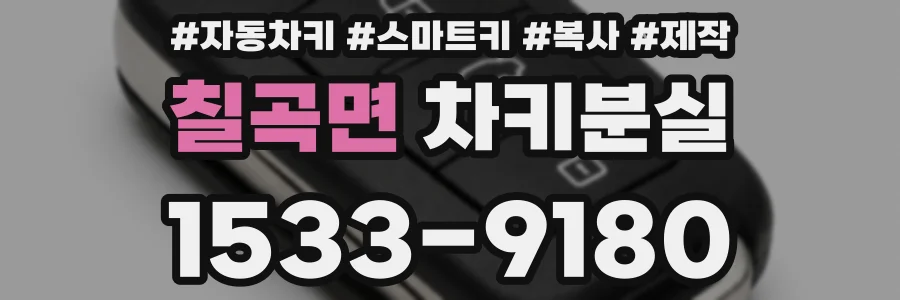 칠곡면 차키분실