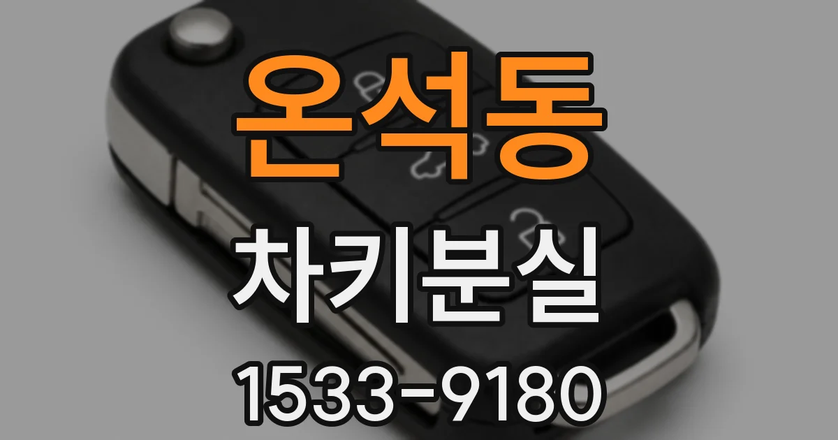 온석동 차키분실