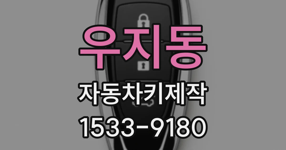 우지동 자동차키제작