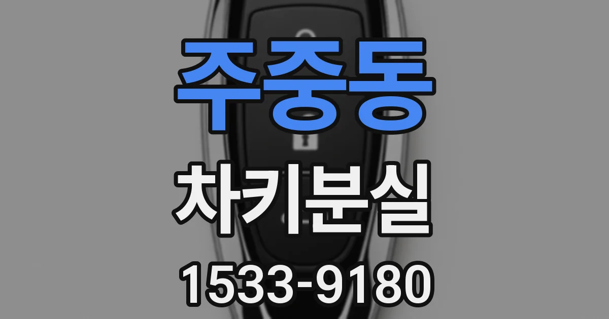 주중동 차키분실