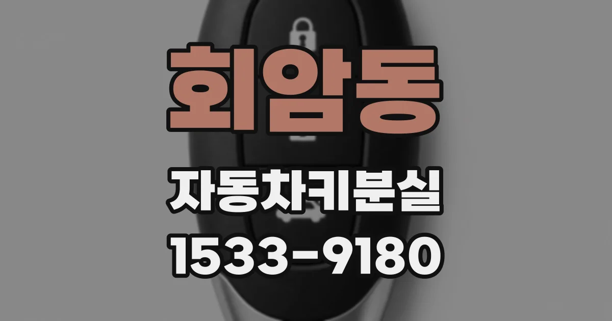 회암동 자동차키분실