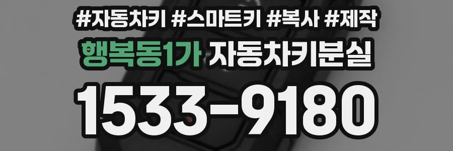 행복동1가 자동차키분실