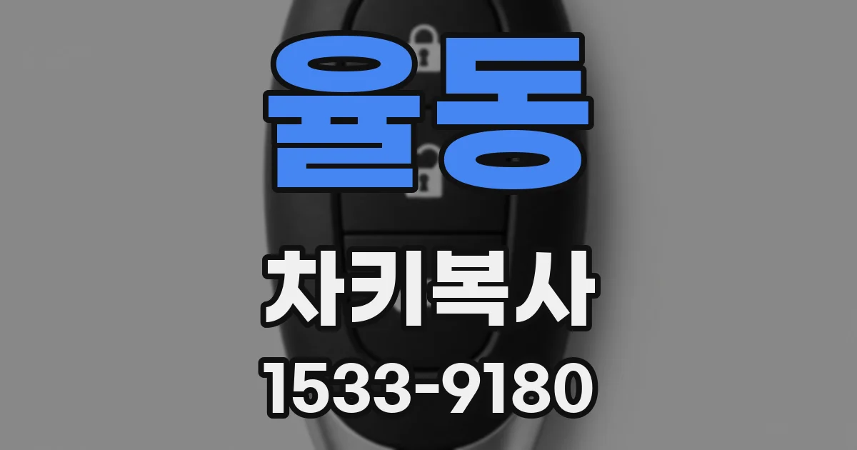 율동 차키복사