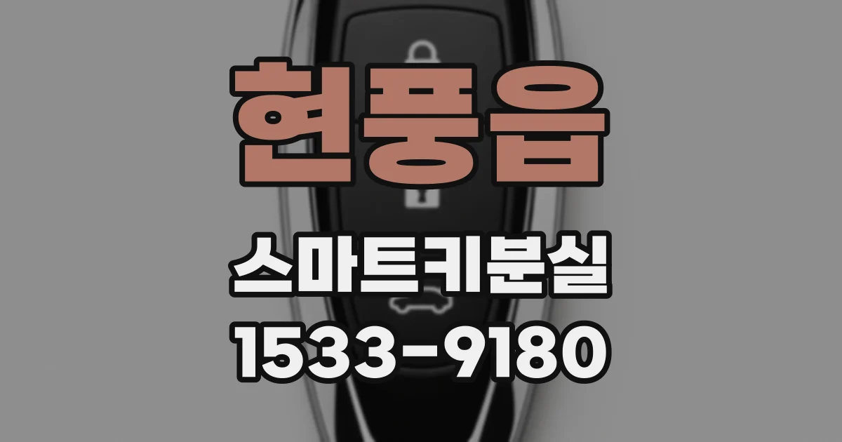 현풍읍 스마트키분실