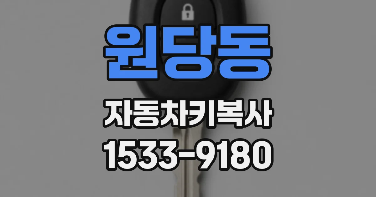 원당동 자동차키복사